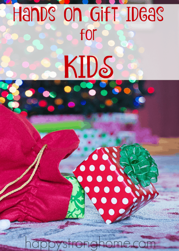 Hands-on gift ideas fro kids Pin image