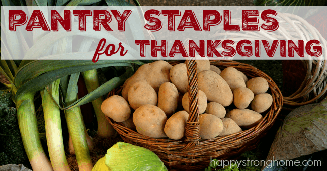 pantry staples for thanksgiving feature