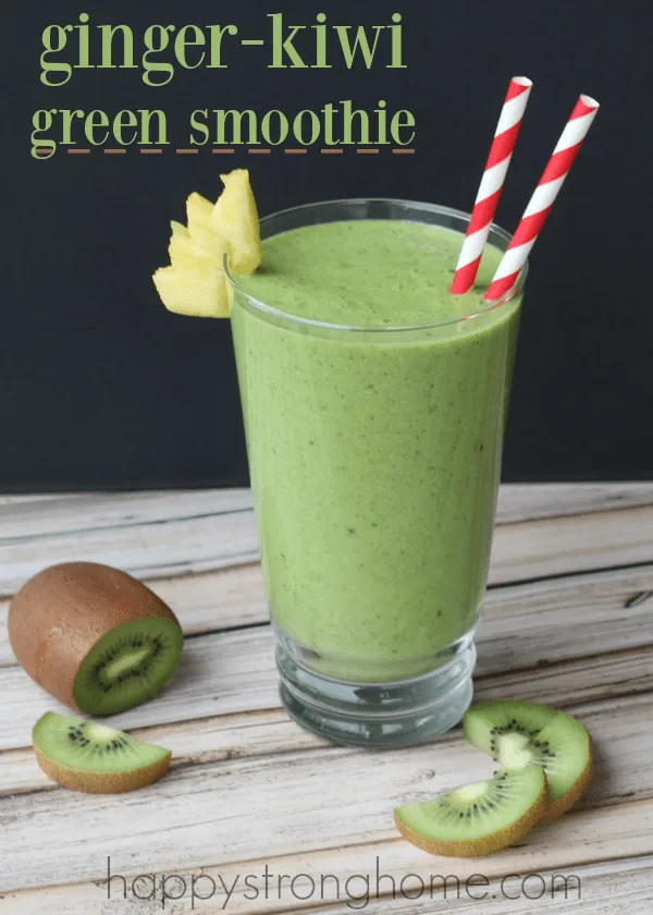 ginger kiwi green smoothie recipe