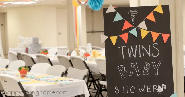 twins baby shower ideas