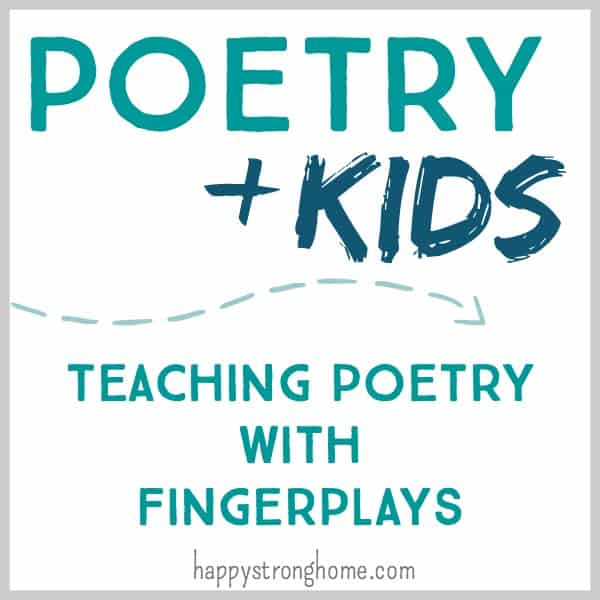 teaching poetry fingerplays