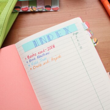 Personalized Writer's Notebook Open on Table