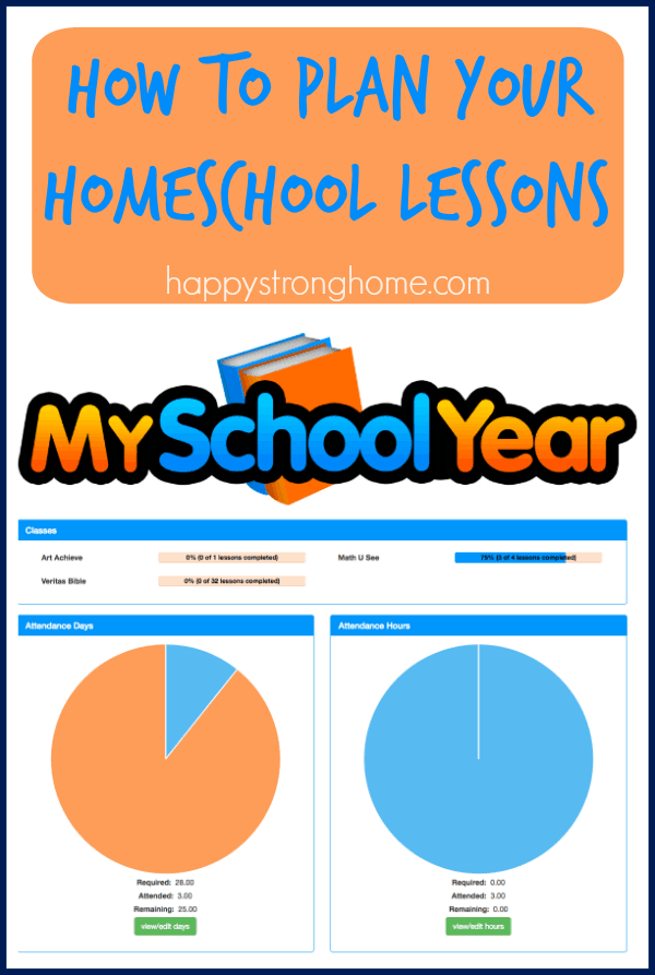 MySchoolYear homeschool lesson plans