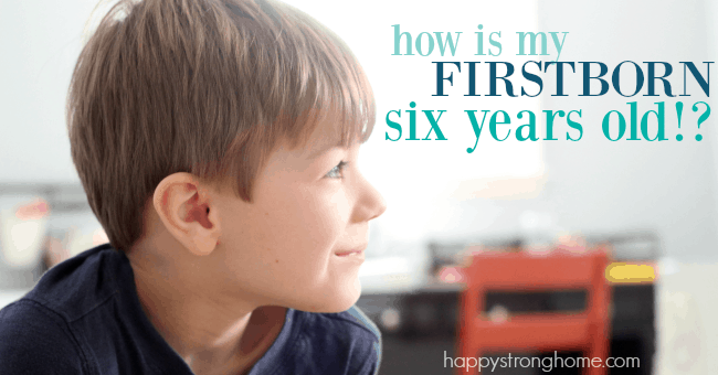 firstborn six years old