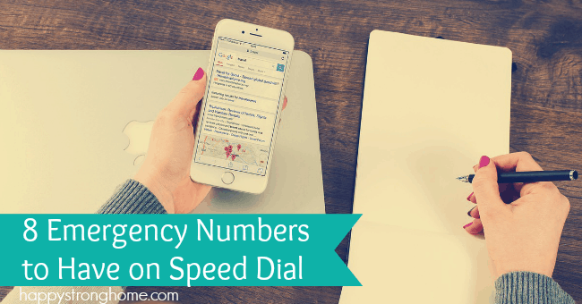 numbers to have on speed dial