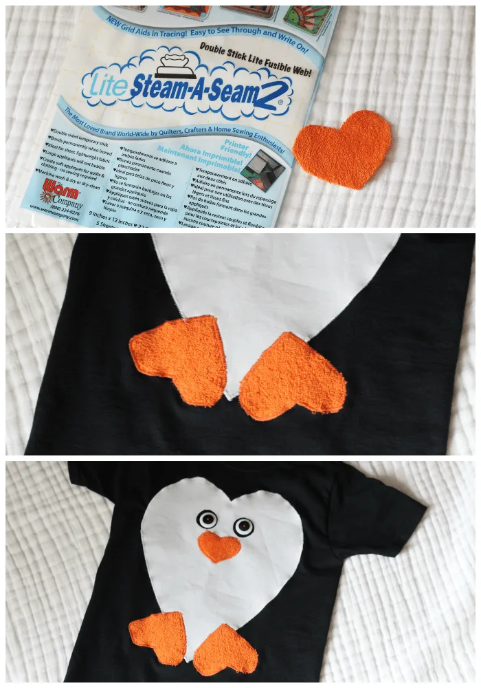 DIY Penguin T shirt tutorial