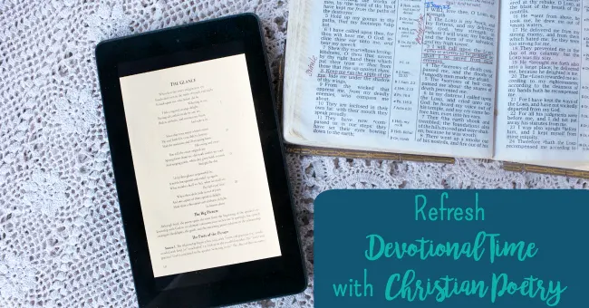 devotional time Christian poetry