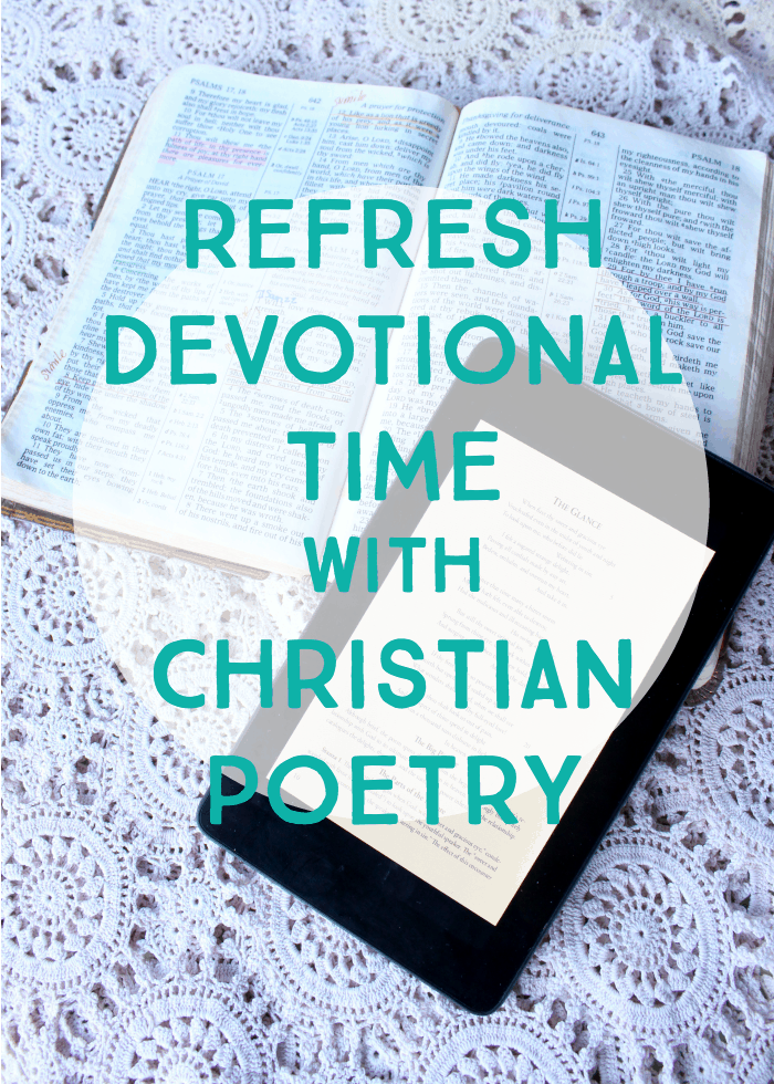 devotional time Christian poetry