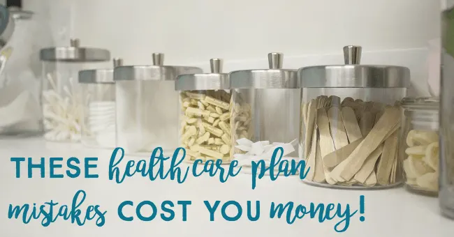 health care plan mistakes