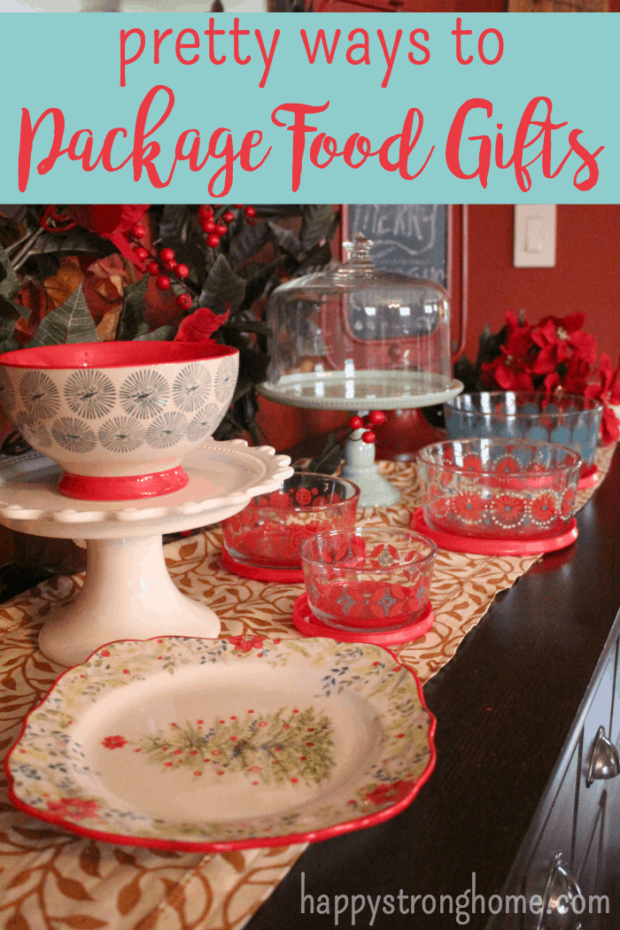 Variious Christmas-themed dishware on table