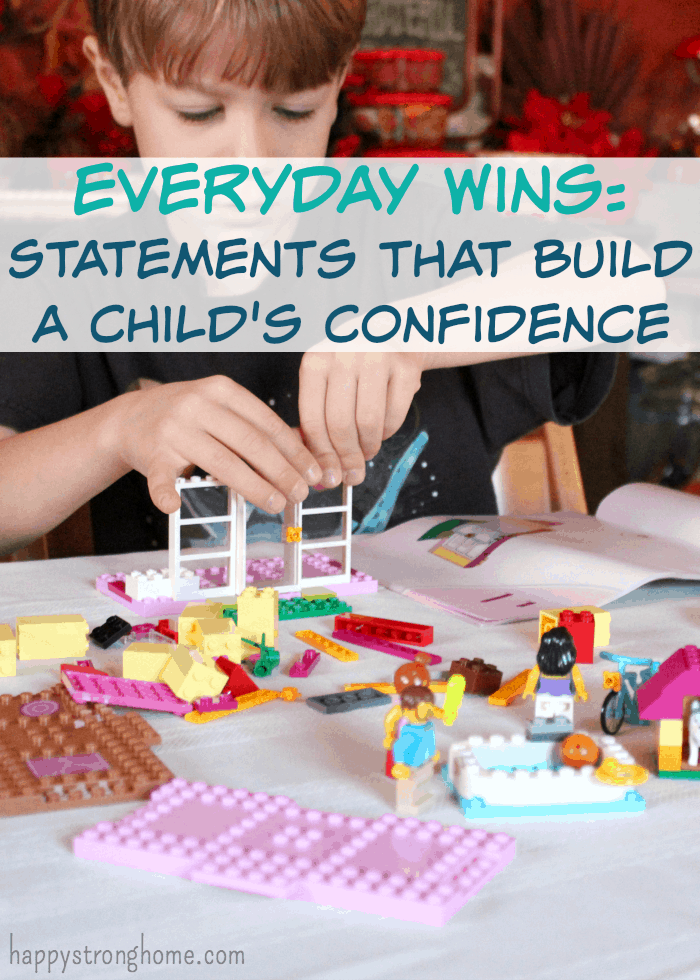 statements that build a child's confidence