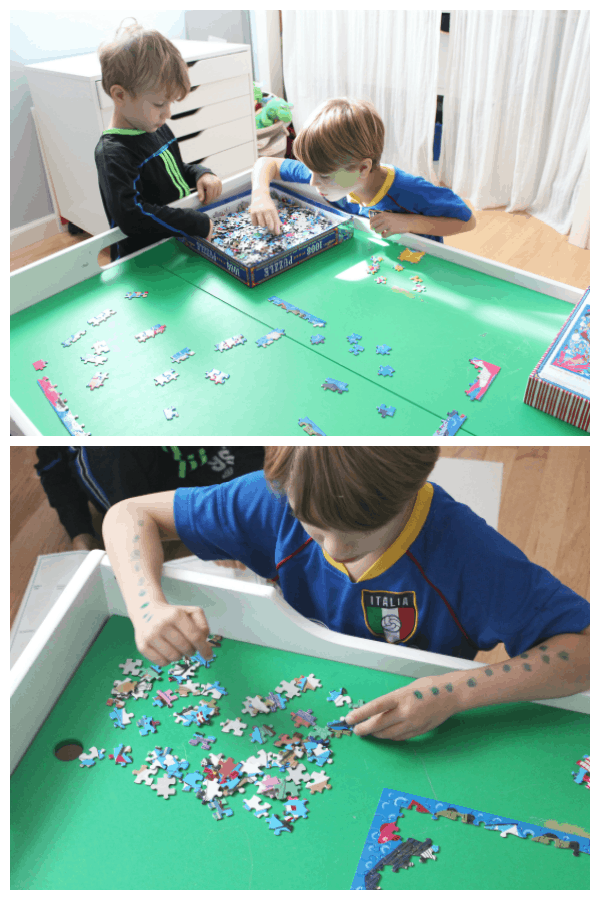 puzzles with kids