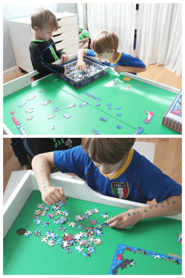 puzzles with kids