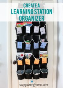 Learning Station Containers Our Learning Station Organizer is saving my homeschooling! - Happy ...