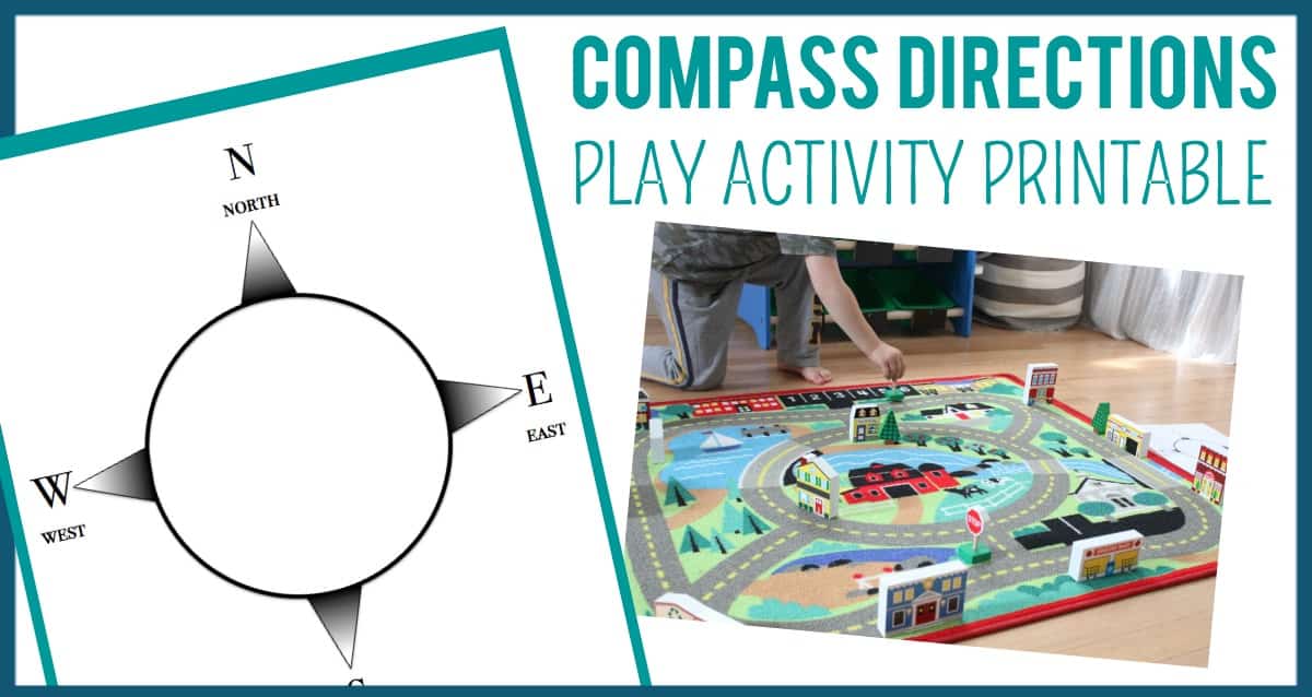 Compass Direction Play Activity Free Printable! Happy Strong Home