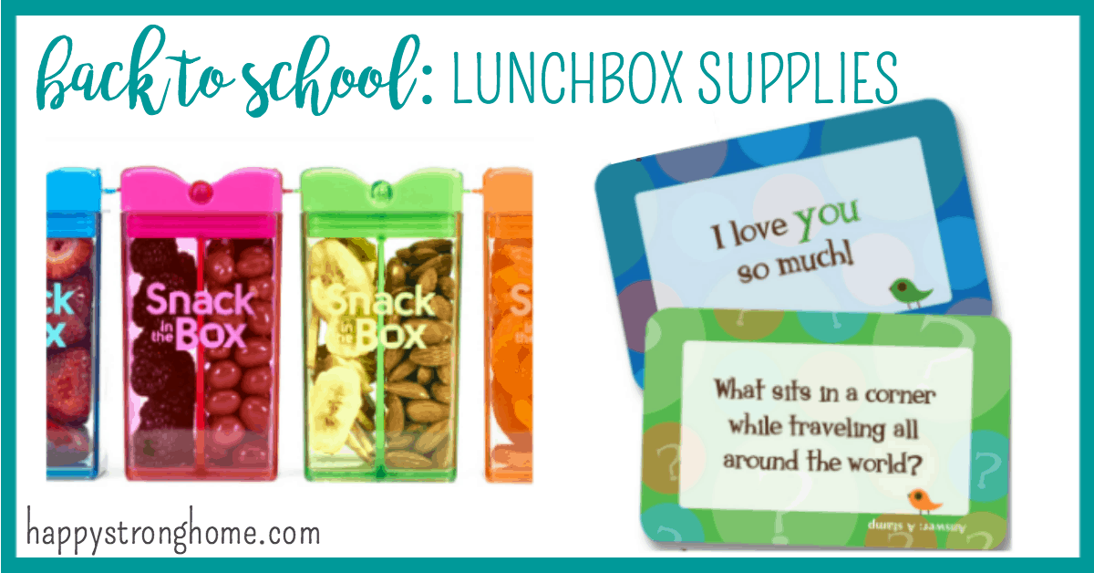 back to school lunchbox supplies 