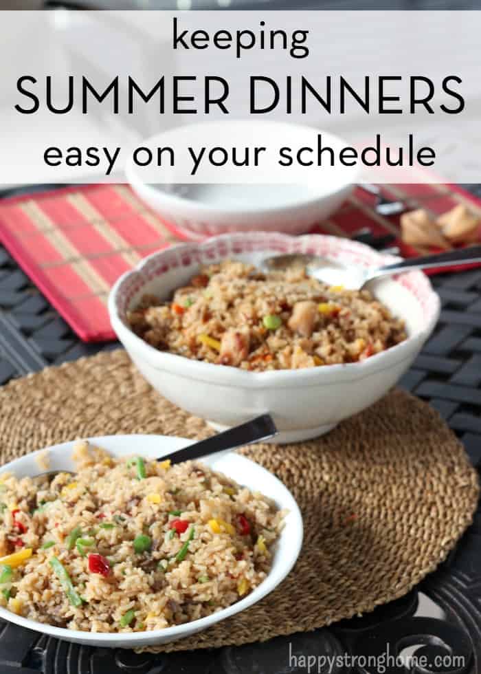 Keep summer dinners easy on your schedule