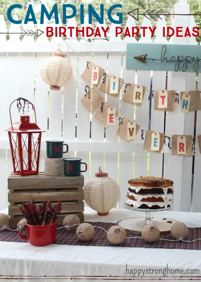 camping birthday party ideas