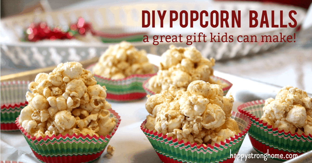 DIY Popcorn Ball Gifts