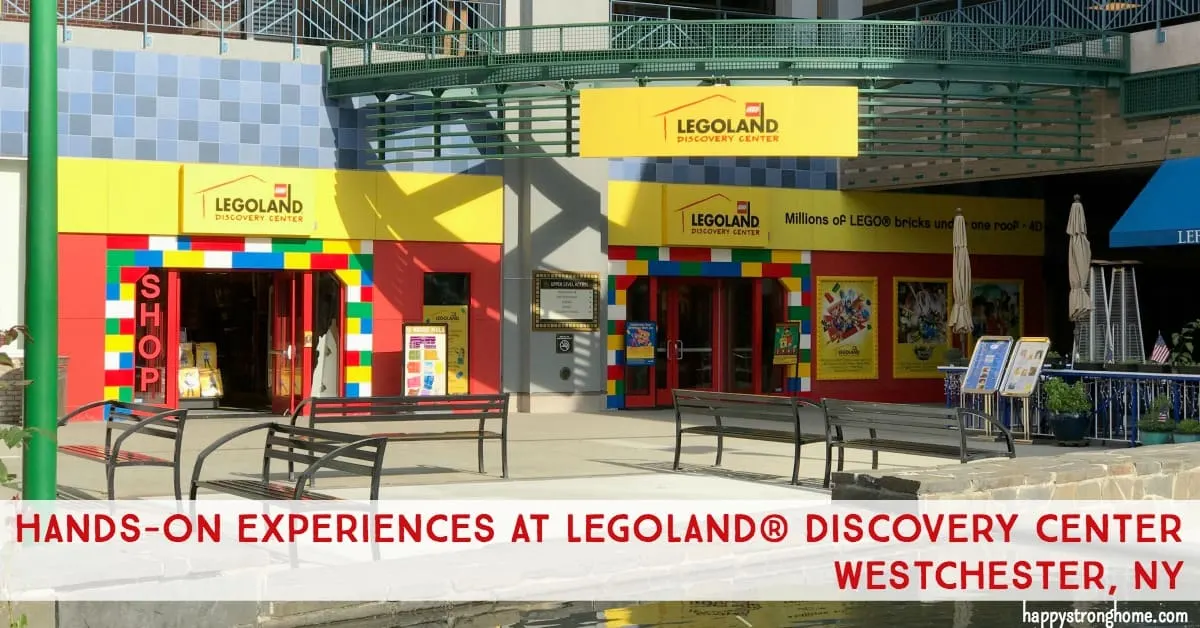 front of Lego Land discovery center