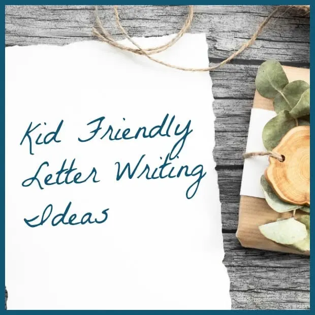 kid friendly letter writing