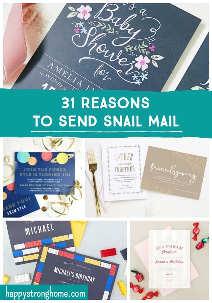 reasons to send snail mail