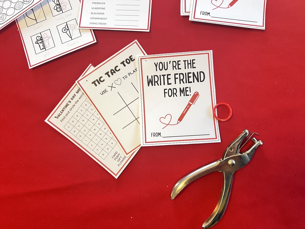 Write Friend Valentine's Day Card and Printable