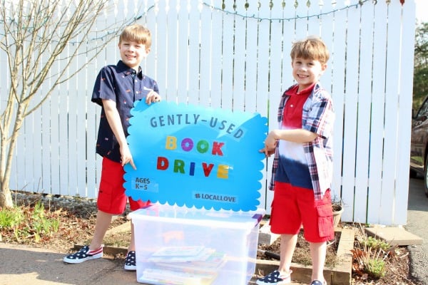 ways kids can give back book drive
