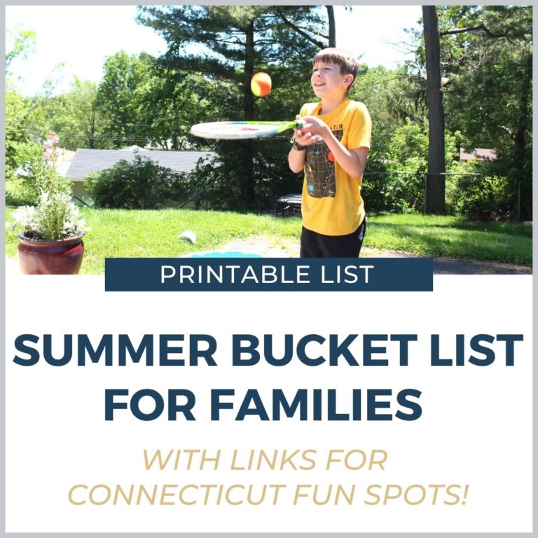 Summer Bucket List for Kids + Printable (with Connecticut Links)