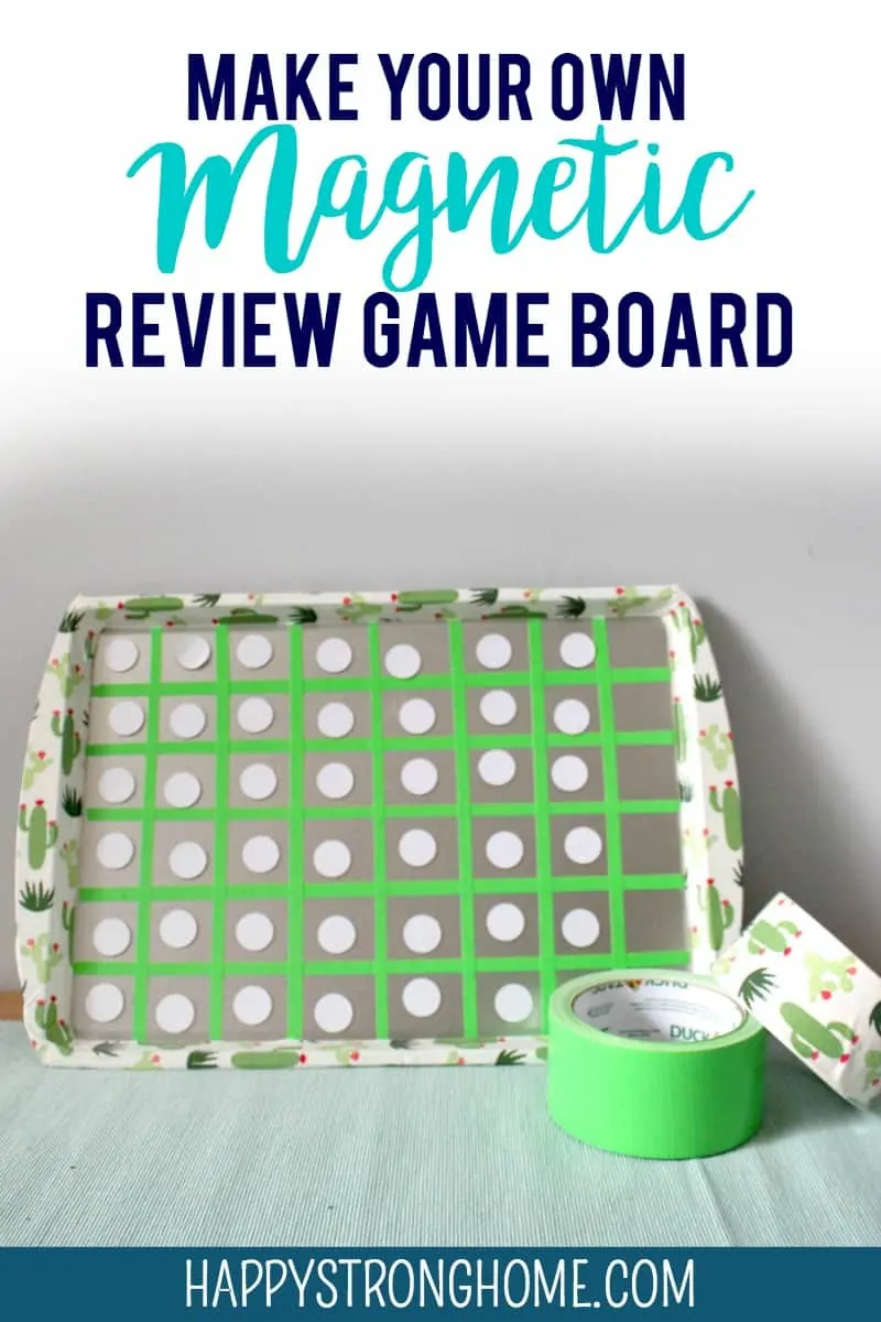 Magnetic Review Game Board Craft