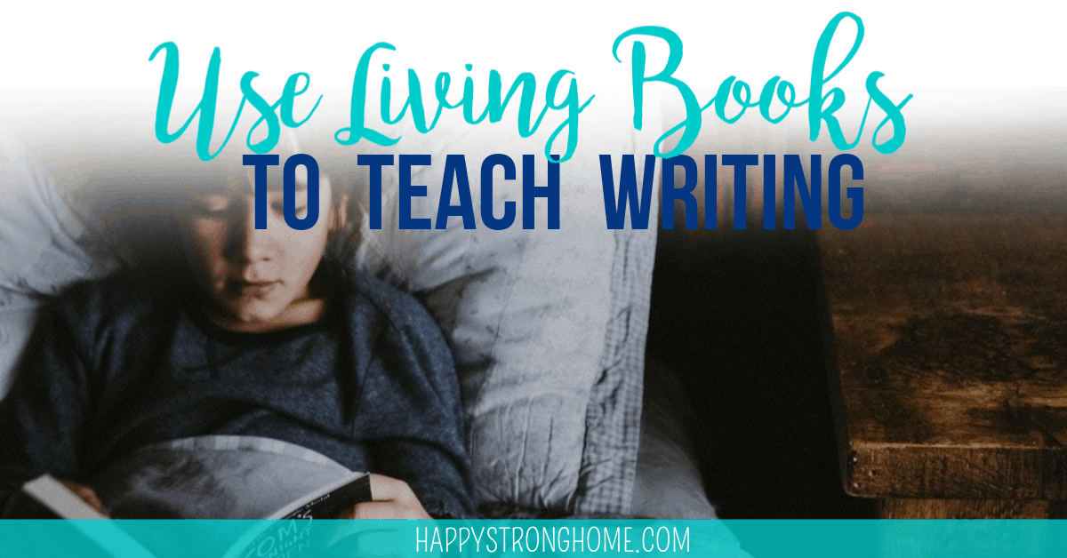 boy reading book to use living books to teach writing