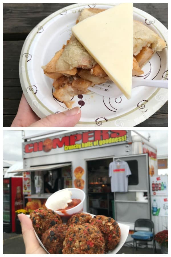 Apple pie and foods at the Big E fair