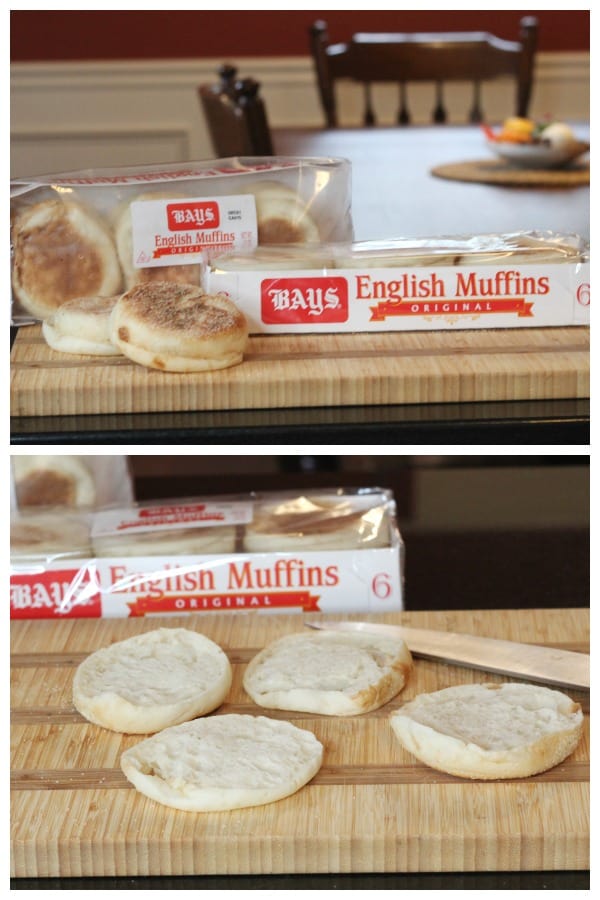 A close up of package of English muffins