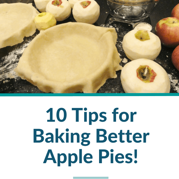 An apple pie crust in a dish