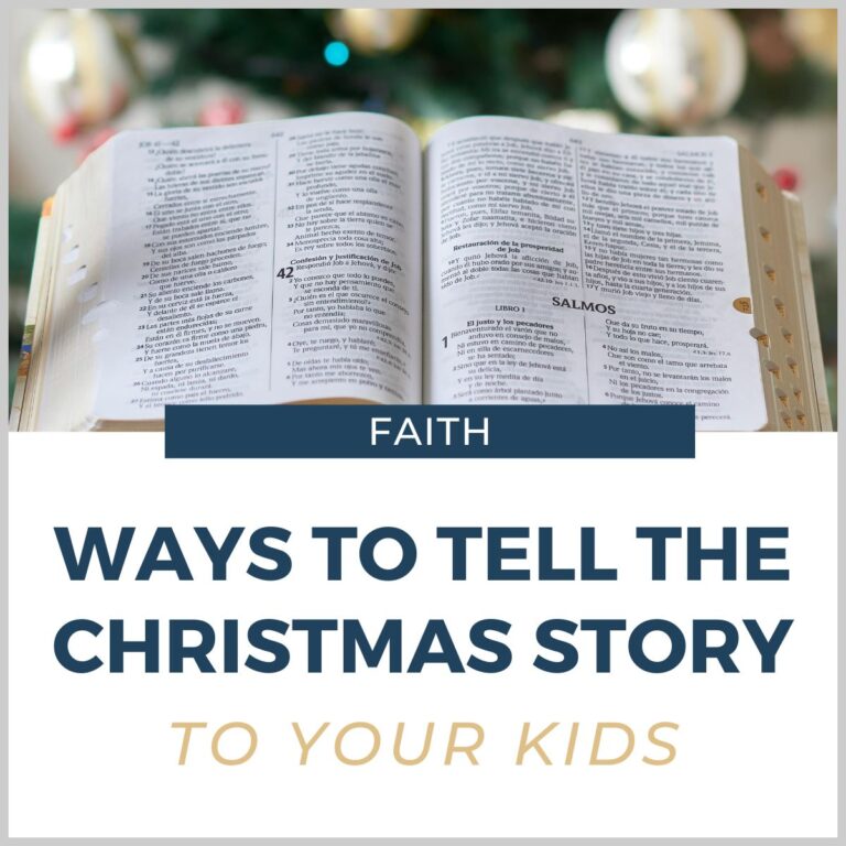 bible by Christmas tree to read Christmas story