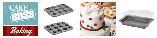 Collage, Cake Boss shape pans and fondant