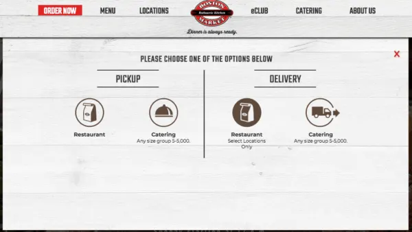 Boston Market Online Delivery