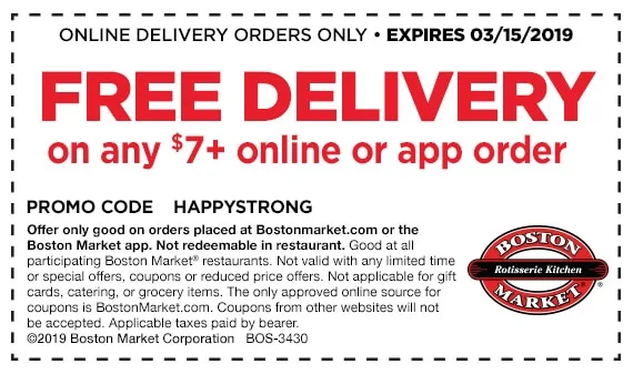 Boston Market Online Delivery