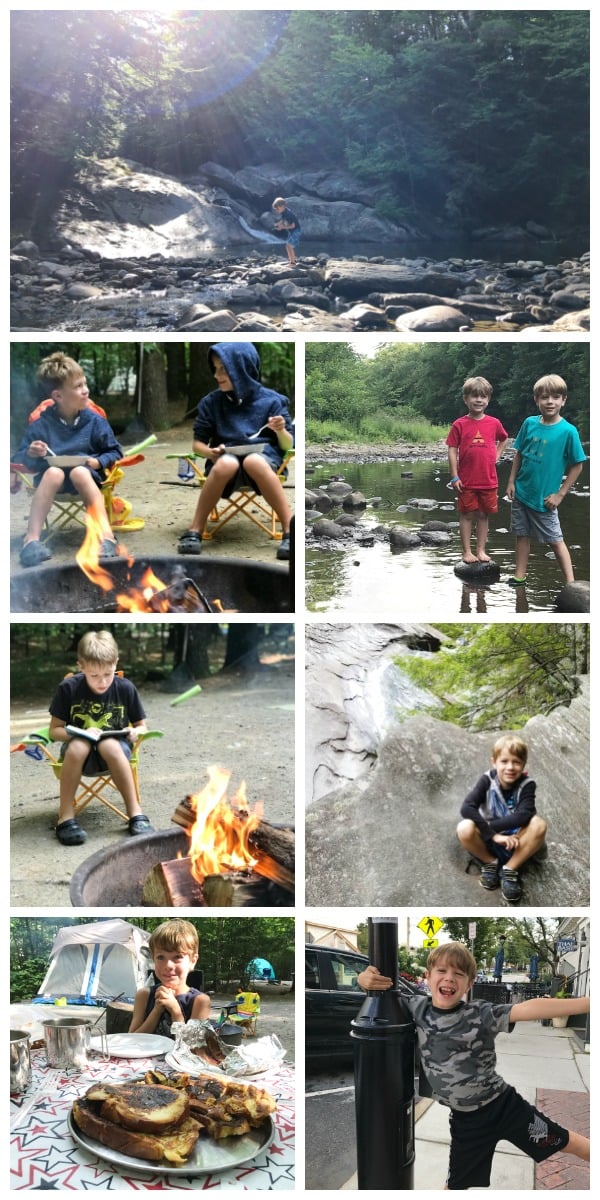 A group of people sitting around a campfire