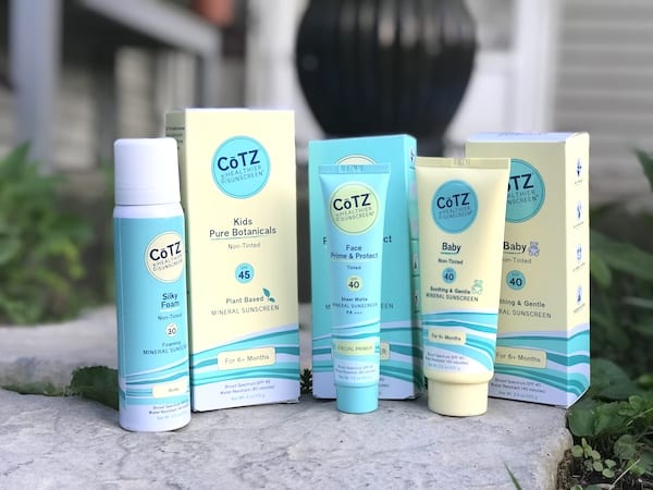 CoTZ Sunscreen bottles 