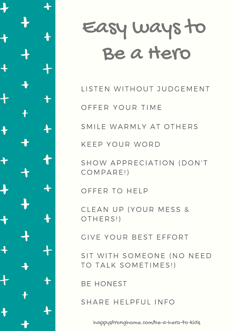 be a hero list