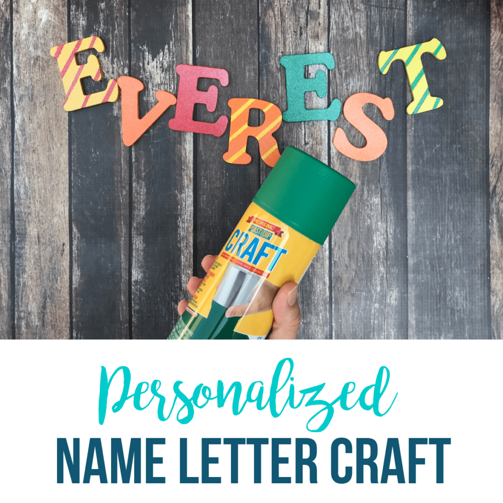 DIY Personalized Name Letter Craft Tutorial Happy Strong Home