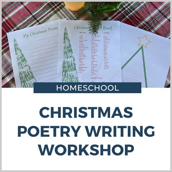 Christmas writing printables on table