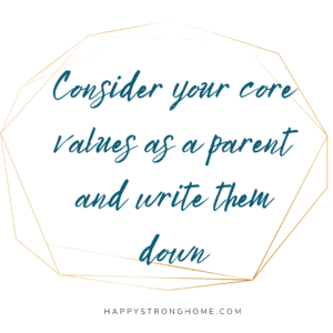 Text, homeschool parenting values