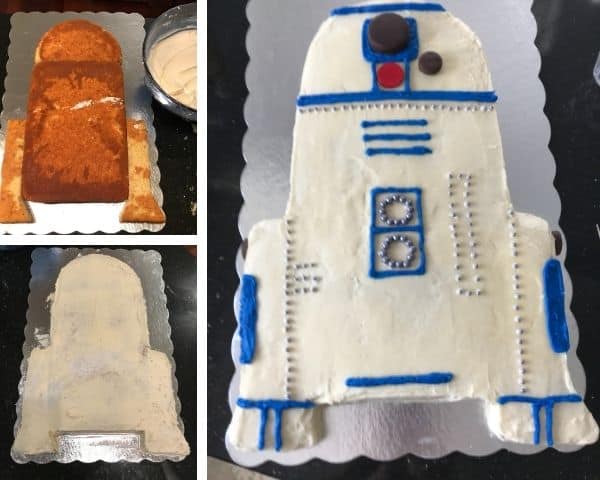 An R2D2 Star Wars Birthday Party Cake