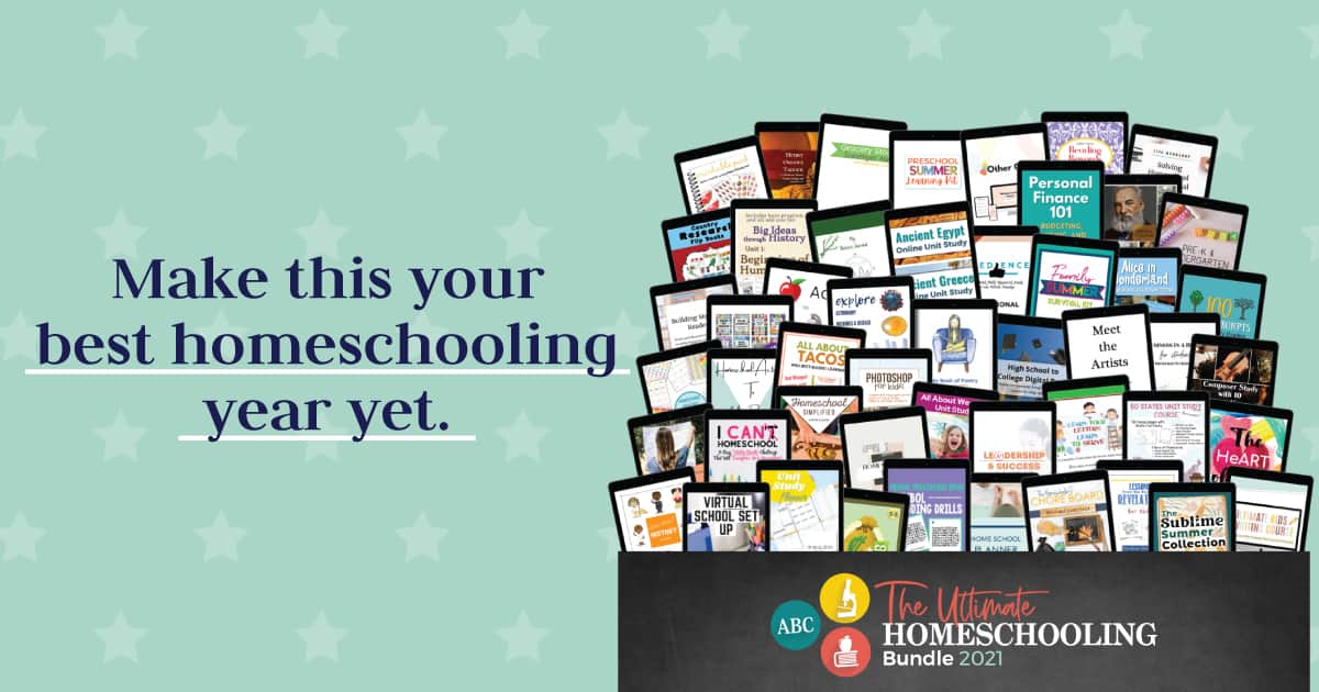 Homeschool Resource Bundle Book Collage