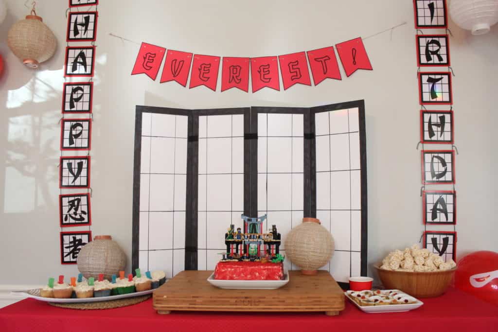 ninjago party decorations