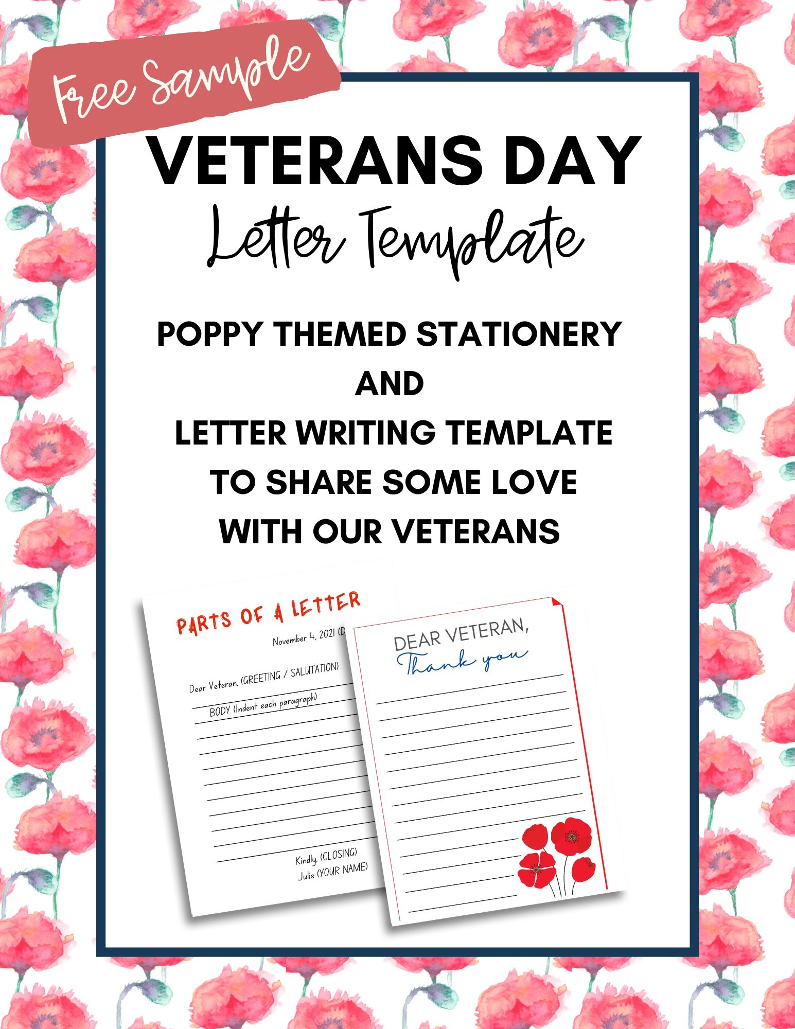 Veterans Day Letter Writing for kids 5 simple ideas + free Video