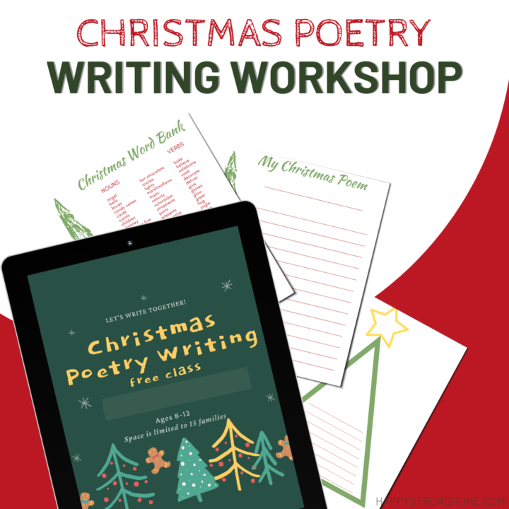 Christmas Poetry Writing Workshop - FREE - Happy Strong Home