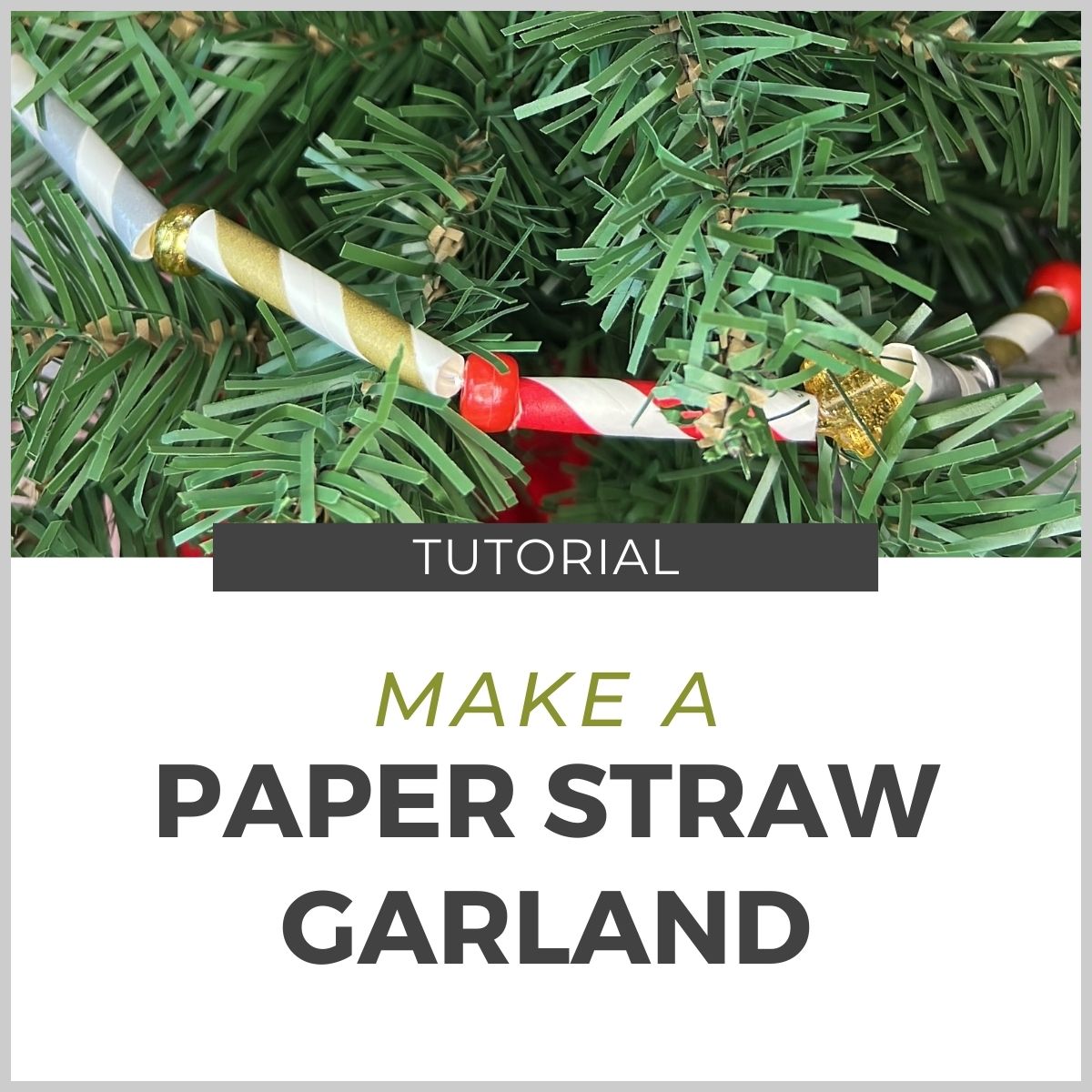 DIY Christmas Ornament Tutorial Using Paper Straws